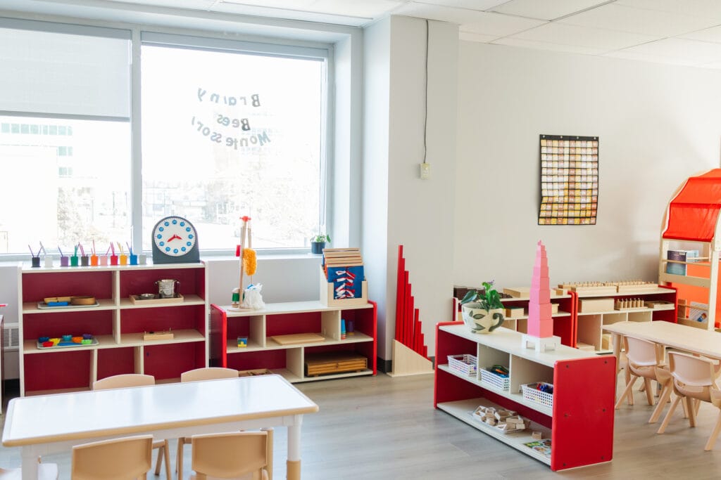 daycare Red Deer Brainy Bees Montessori classroom